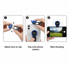 ALVENZA Wide-Angle Selfie Lens – Universal Clip for Stunning Mobile Photos