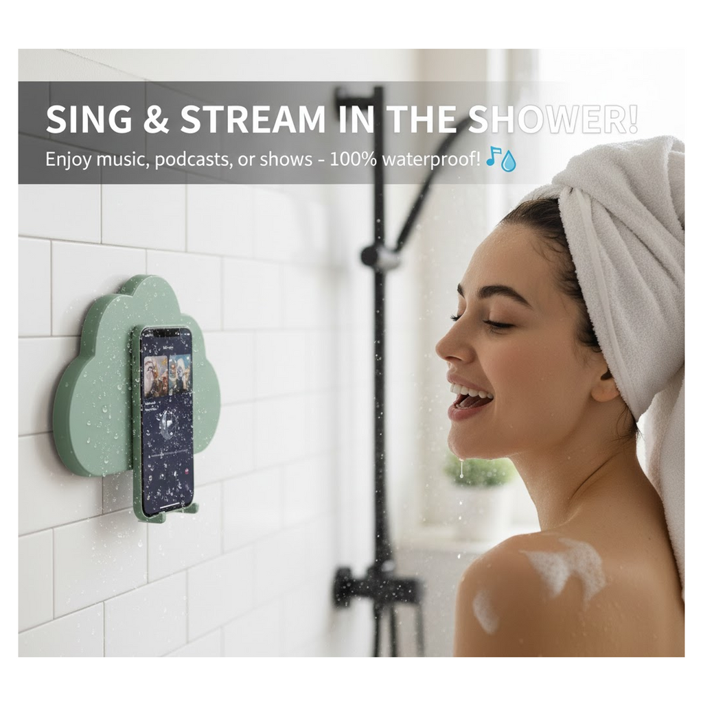 ALVENZA Waterproof Mobile Stand – 360° Rotation & Shower Mount | PHOBIA