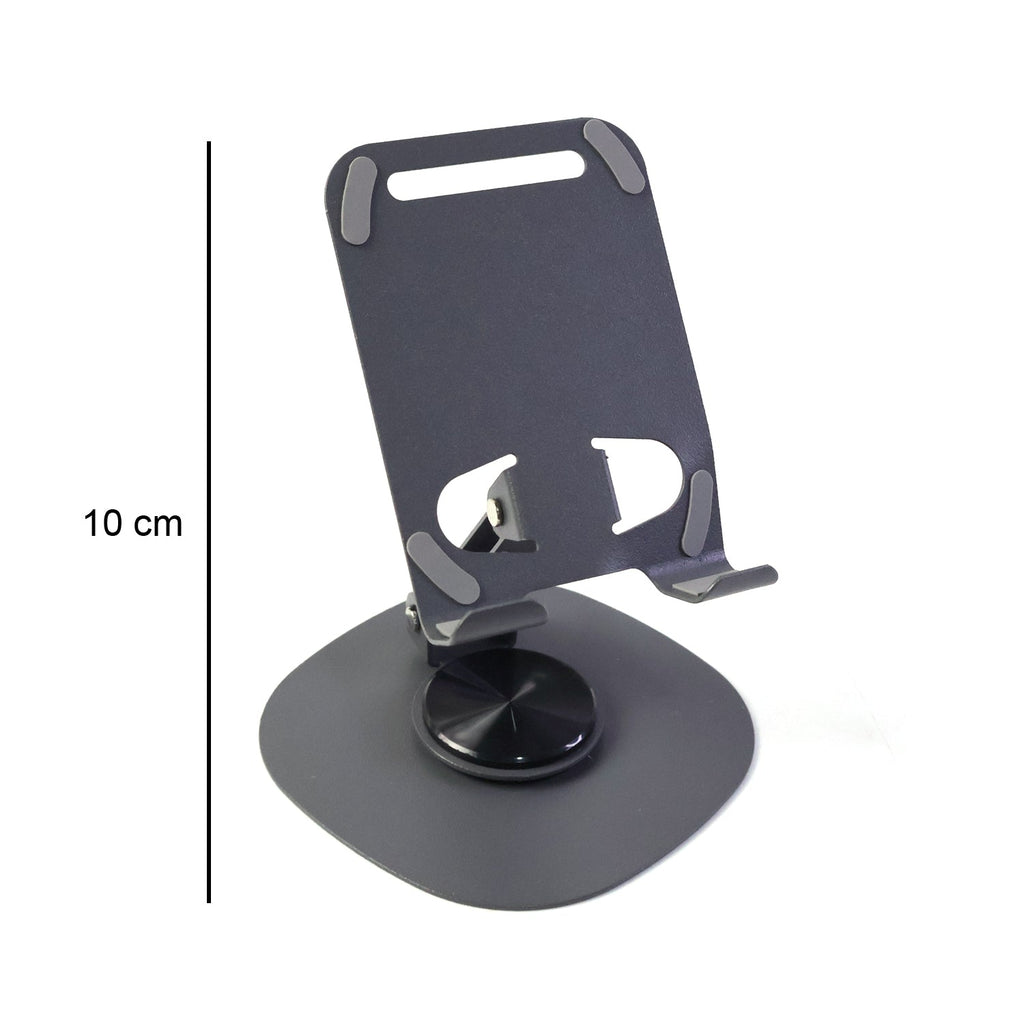 ALVENZA Foldable Mobile Stand – 360° Rotatable & Portable Metal Holder