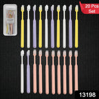 Soft Plastic Toothbrush Set – 20 Pcs with Travel Box | BrushedUp