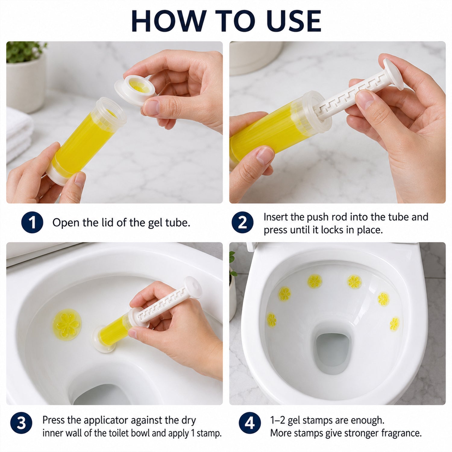 Flower-Shaped Toilet Gel Cleaner with Box Effective stain removal - Detail View 8