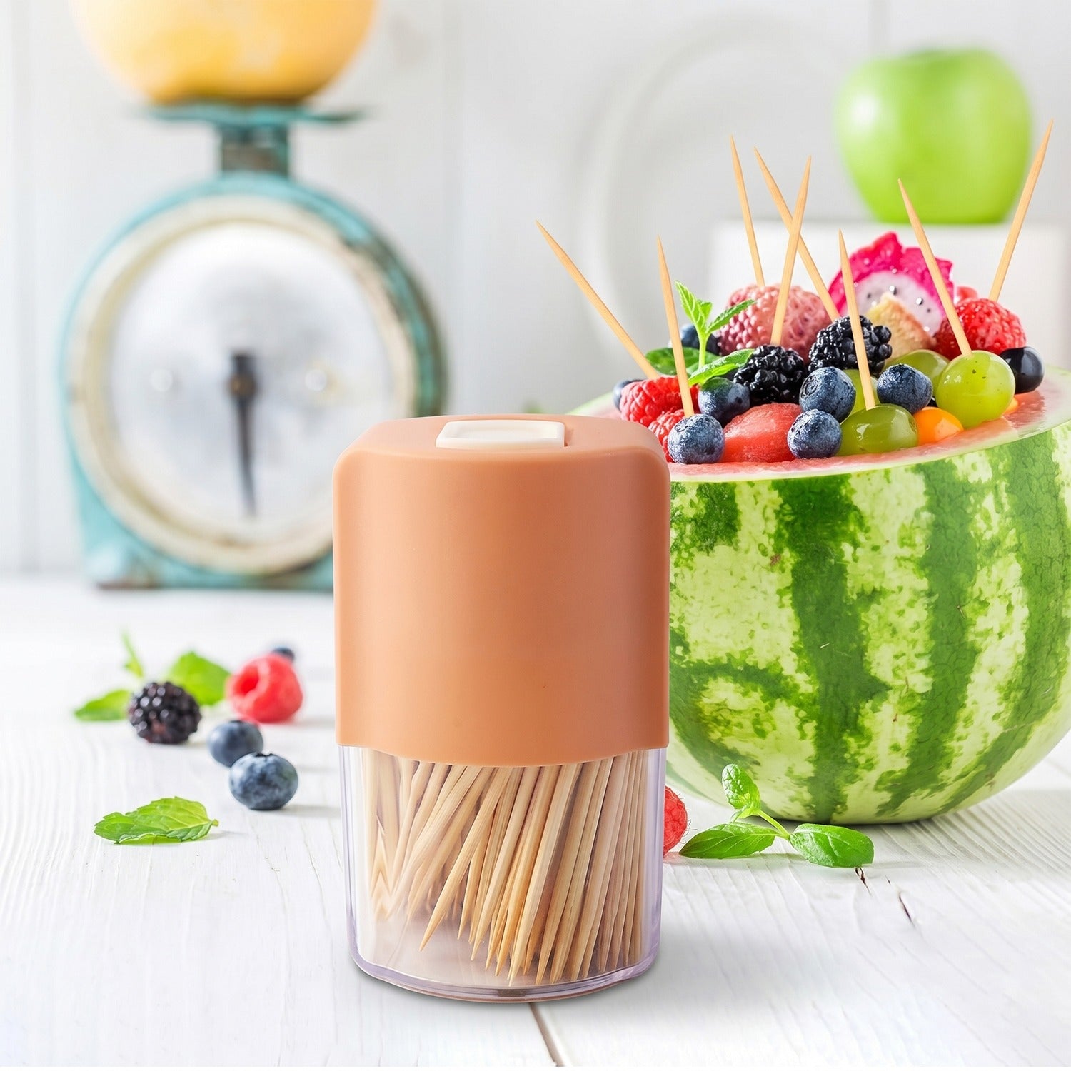 Toothpick Dispenser Hygienic One-at-a-Time Pop-Up Design - Detail View 8