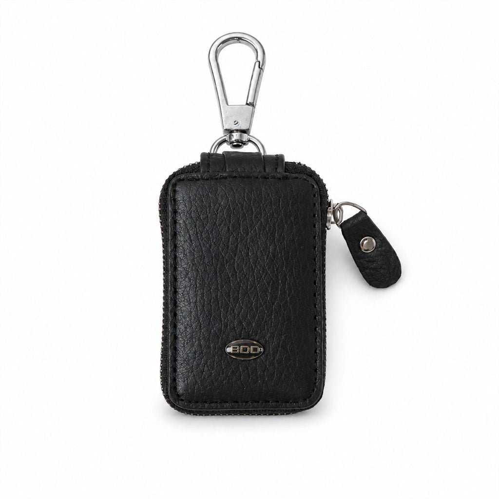 ALVENZA Car Key Case – Durable PU Leather with Zipper & Clip