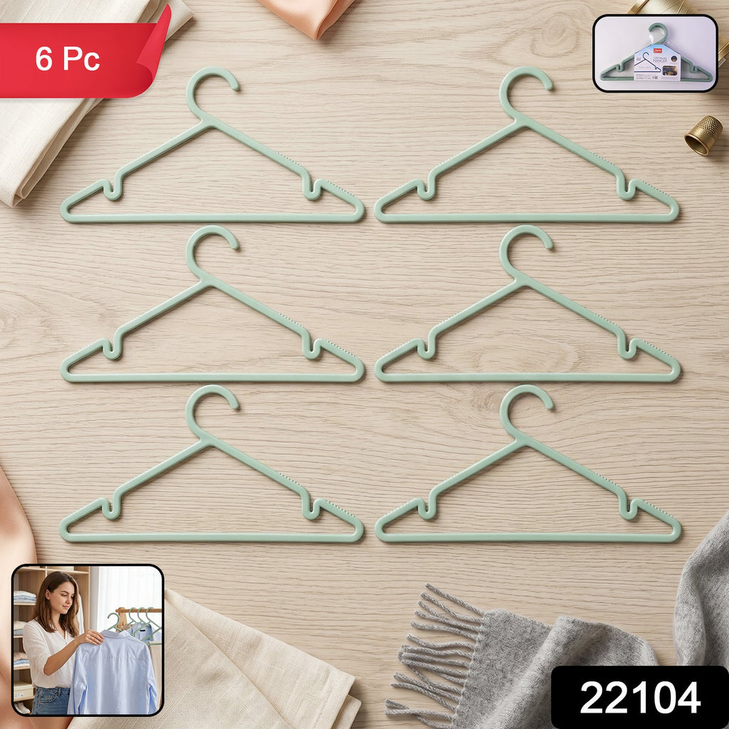 Plastic Clothes Hangers Non-Slip Design for Safe Grip and Organization - Side View