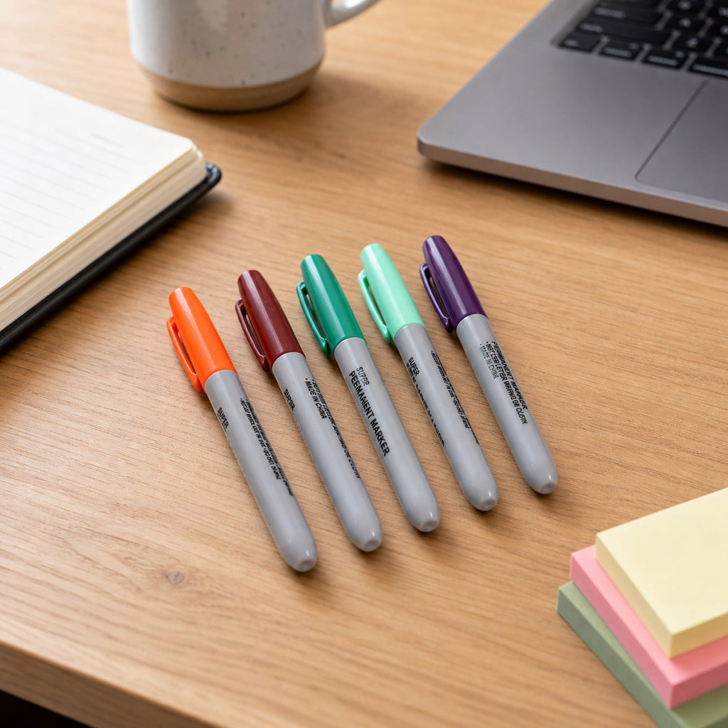 Permanent Marker Waterproof, Quick-Dry Multicolor Writing Pen - Detail View 7