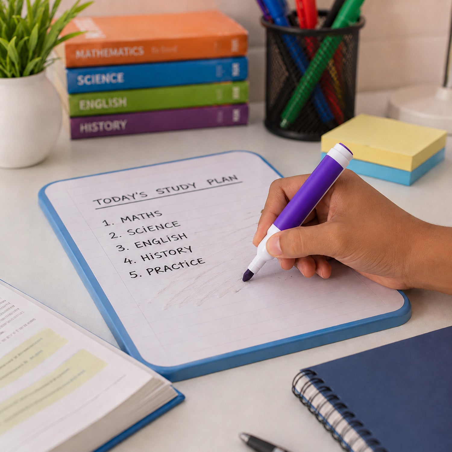 Dry Erase Marker Vibrant Colors for Whiteboards & Glass Surfaces
