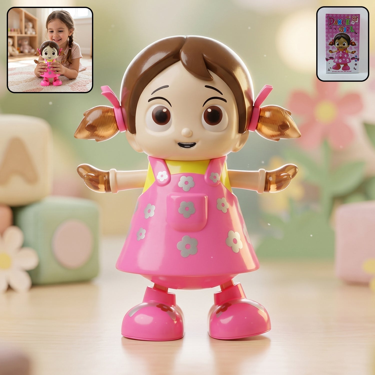 ALVENZA Dancing Girl Musical Light Toy – Kids' Entertaining Rotation and Music