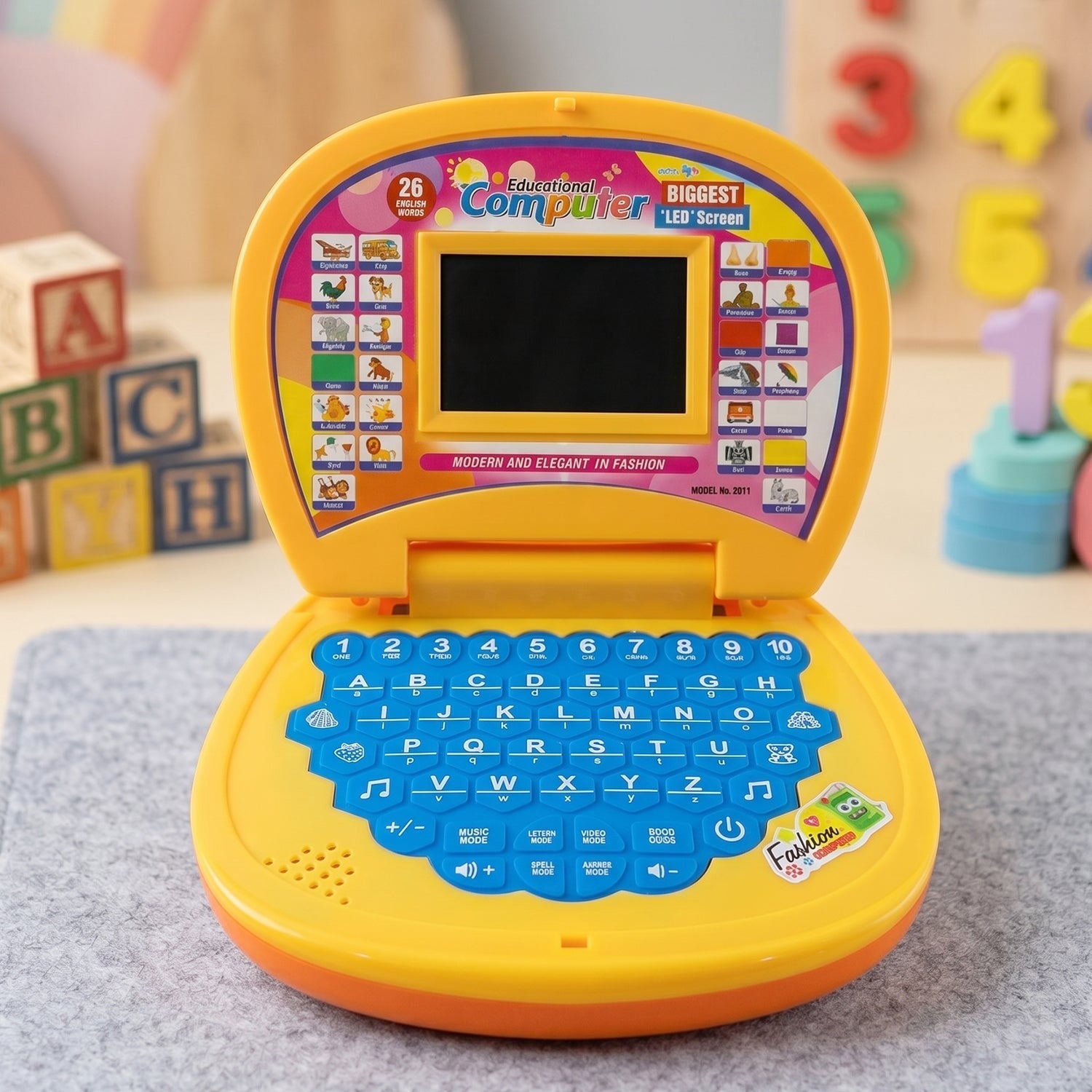ALVENZA Kids Educational Laptop / Computer – Learning Alphabets, Numbers & Music