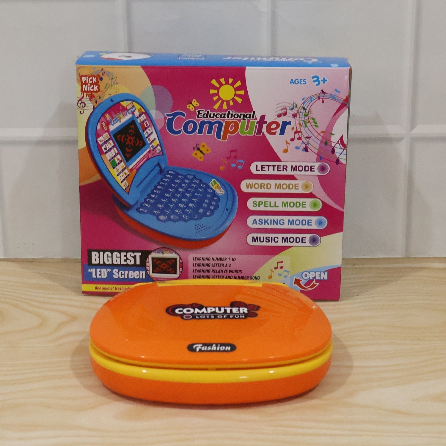 ALVENZA Kids Educational Laptop / Computer – Learning Alphabets, Numbers & Music