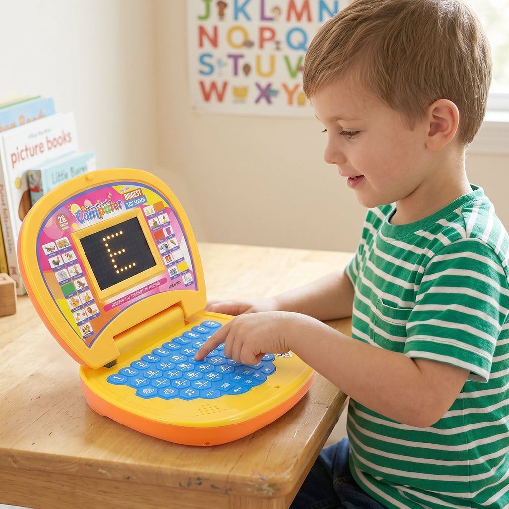 ALVENZA Kids Educational Laptop / Computer – Learning Alphabets, Numbers & Music