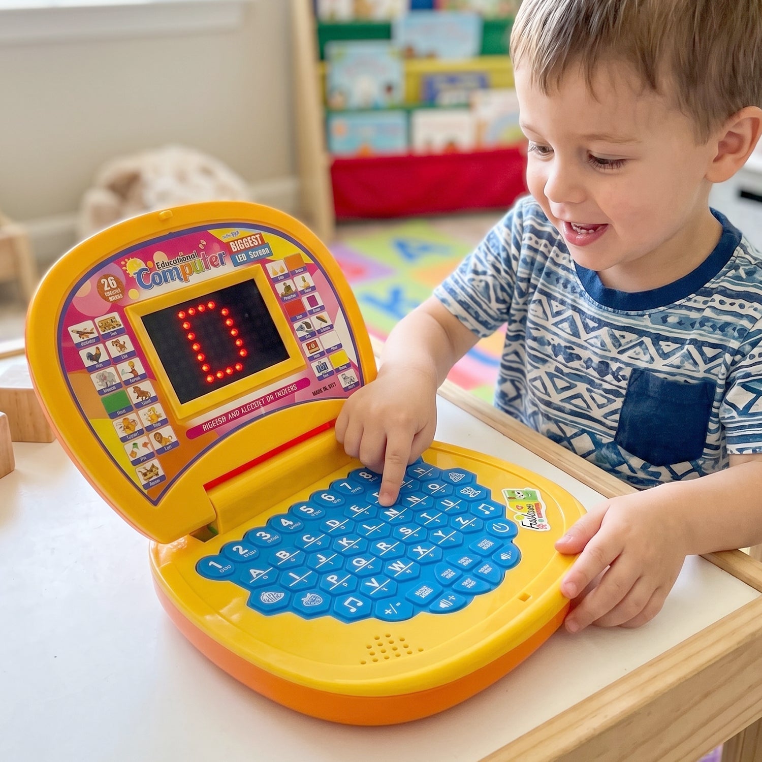 ALVENZA Kids Educational Laptop / Computer – Learning Alphabets, Numbers & Music