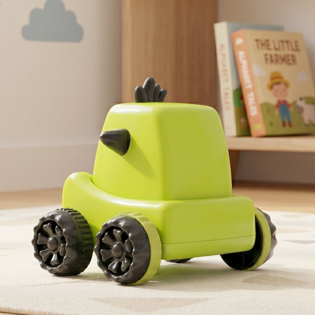 Cartoon Monster Push Back Car Toy for Kids - Eco-Friendly & Durable - Detail View 8