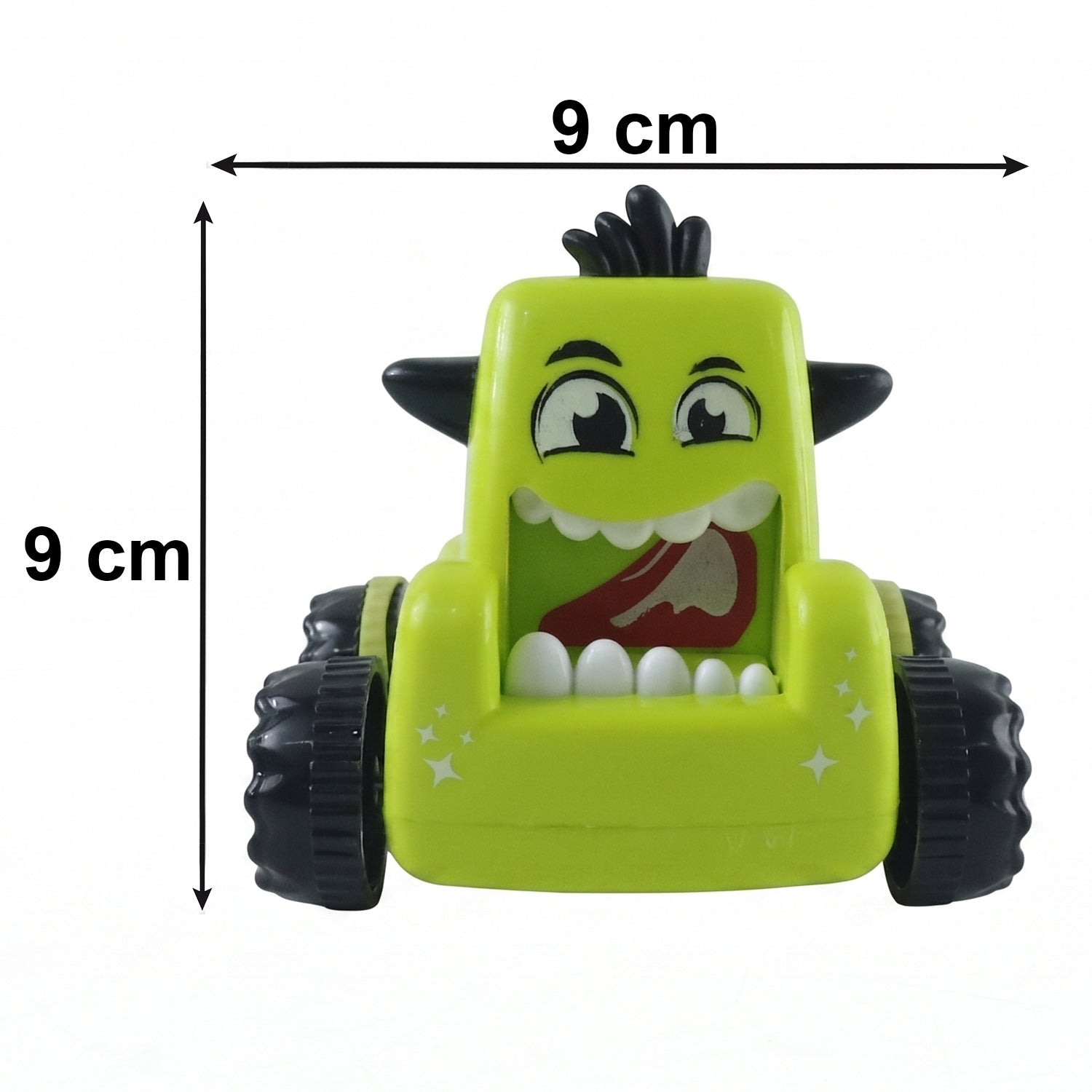 Cartoon Monster Push Back Car Toy for Kids - Eco-Friendly & Durable - Detail View 6