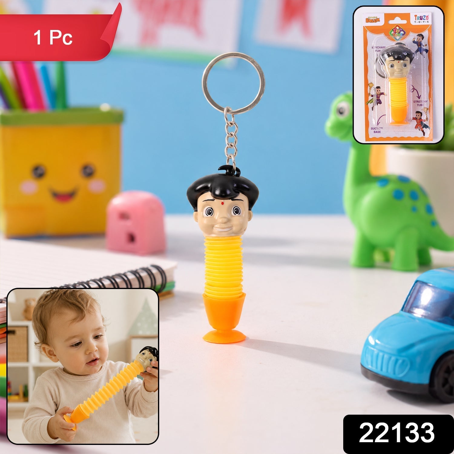 Pop Tube Sensory Toy Flexible & Stress-Relieving for Kids - Side View