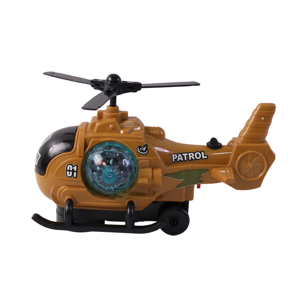 ALVENZA Military Spray Helicopter Toy – Lights, Music & Mist for Kids