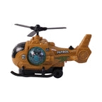 ALVENZA Military Spray Helicopter Toy – Lights, Music & Mist for Kids