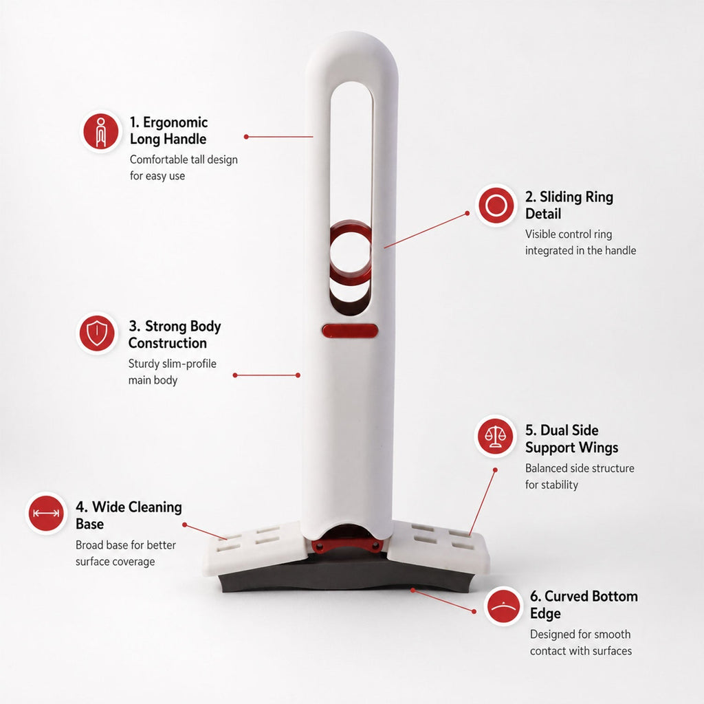 Handheld Mini Cotton Mop Quick & Streak-Free Cleaning Tool - Front View