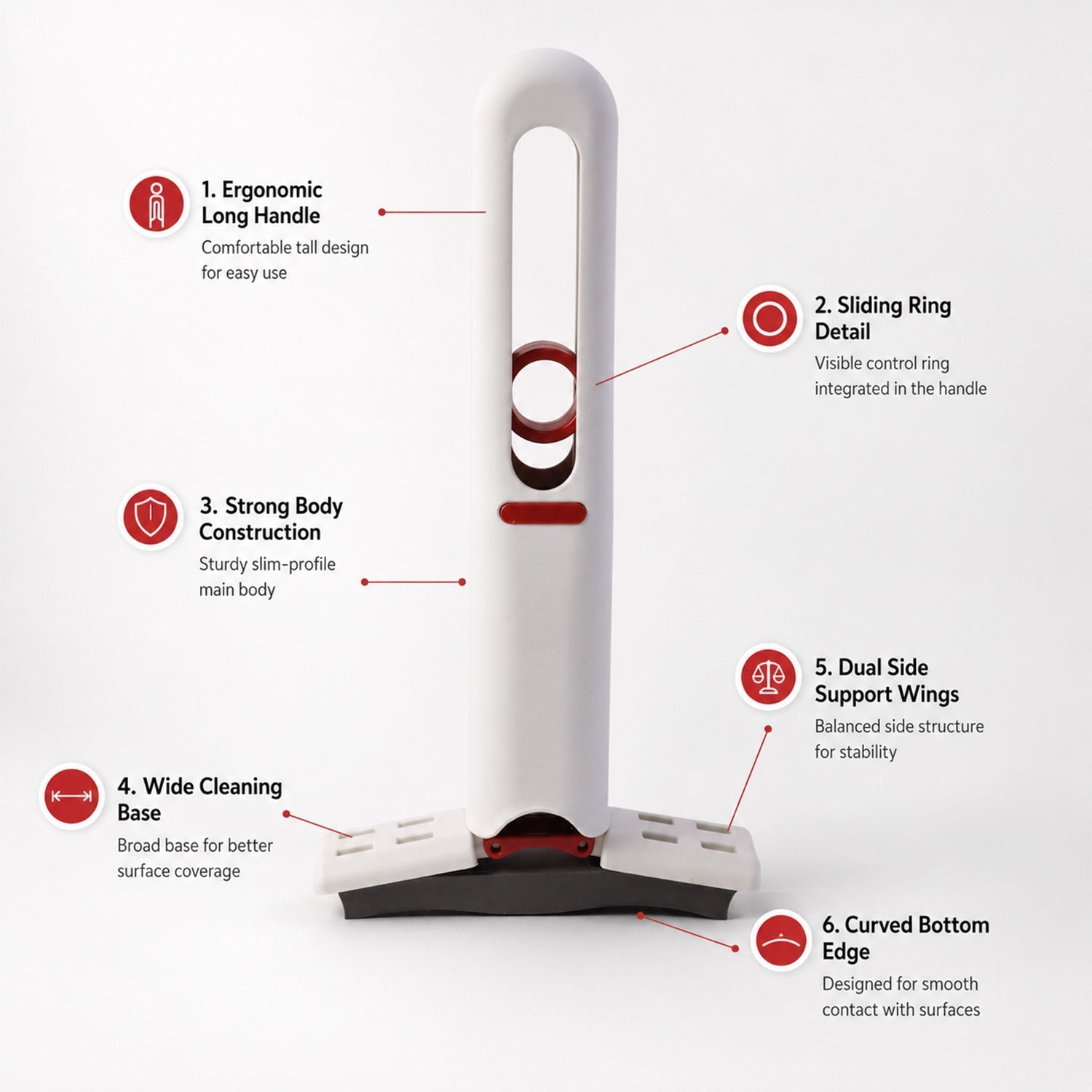 Handheld Mini Cotton Mop Quick & Streak-Free Cleaning Tool - Front View