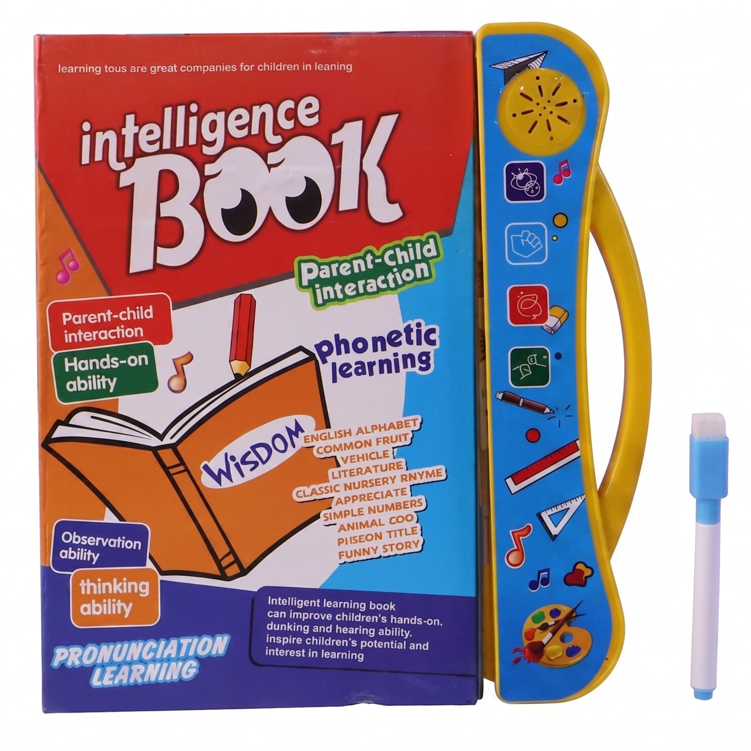 ALVENZA Kids Learning Sound Book, Interactive Phonics & Numbers Fun