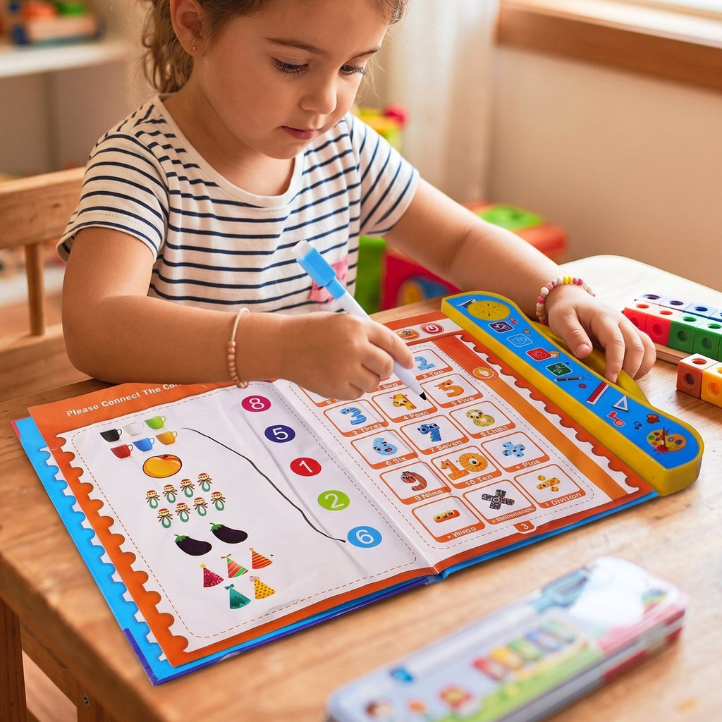 ALVENZA Kids Learning Sound Book, Interactive Phonics & Numbers Fun