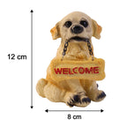 Dog Welcome Figurine Charmingly Hand-Painted Home Decor - Detail View 6