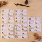 Gift Tag Stickers Elegant Floral Gold Foil Labels for Gifting