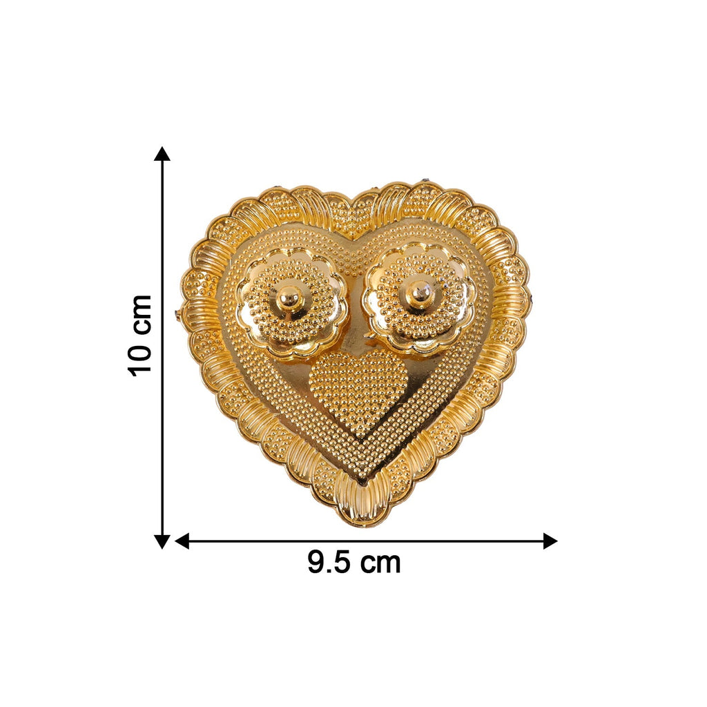 Heart Shaped Kumkum Holder Elegant Puja Decor for Daily & Festive Rituals - Detail View 6