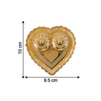 Heart Shaped Kumkum Holder Elegant Puja Decor for Daily & Festive Rituals - Detail View 6