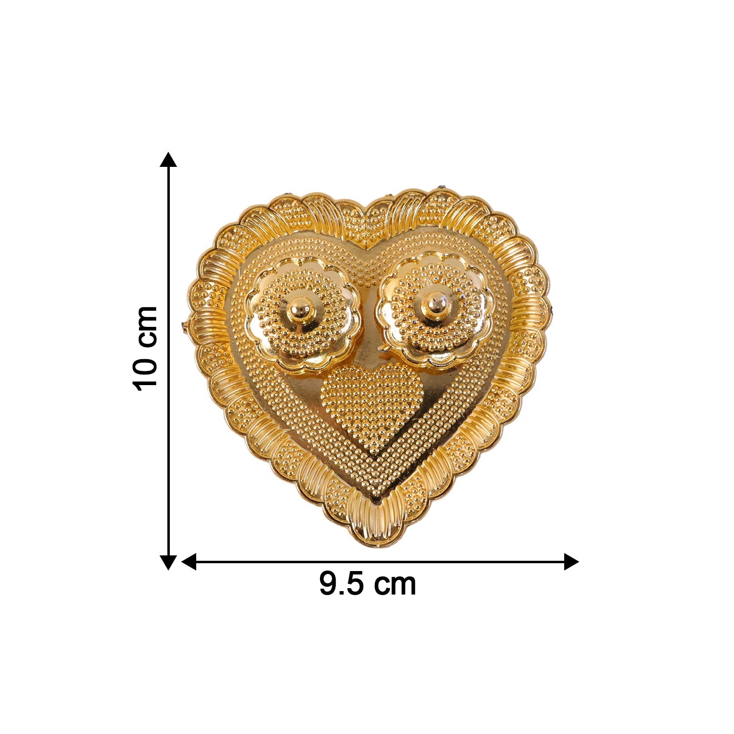 Heart Shaped Kumkum Holder Elegant Puja Decor for Daily & Festive Rituals - Detail View 6