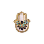 Hand Shaped Kankavati Elegant Puja Storage with Enamel Work - Detail View 5