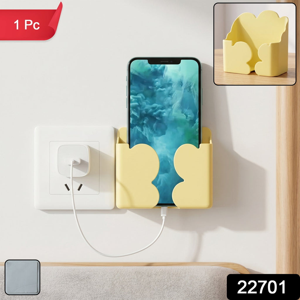 ALVENZA Wall Mount Phone Holder – Self-Adhesive Charging Stand for Convenience