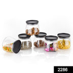 ALVENZA Airtight Storage Jars – Matka Shape, 900ml Set of 6 | Velvet Wheels