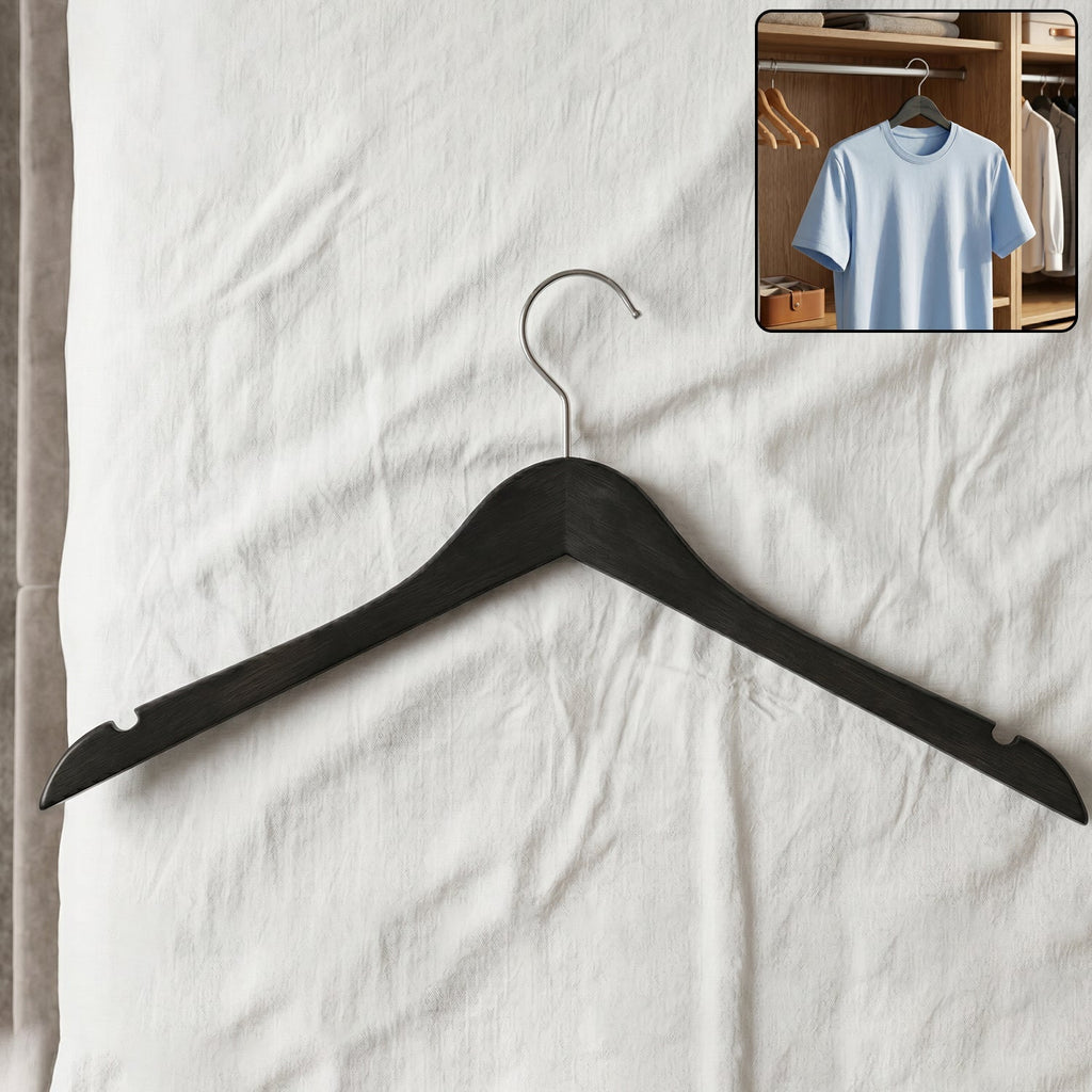 Premium Cloth Hanger Durable Non-Slip with Metal Hook for Wardrobe