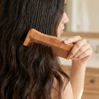 Natural Wooden Hair Comb Anti Static for Silky, Tangle-Free Hair - Detail View 8