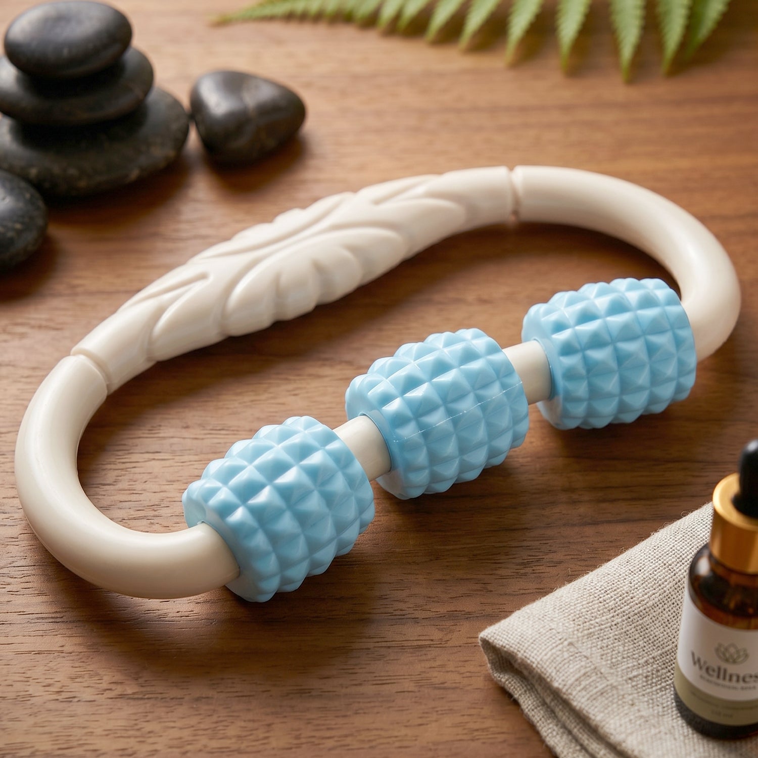 Muscle Relief Roller Handheld Body Massager for Relaxation and Recovery