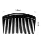 Plastic Hair Styling Side Comb Firm Grip for Updos & Buns - Detail View 6