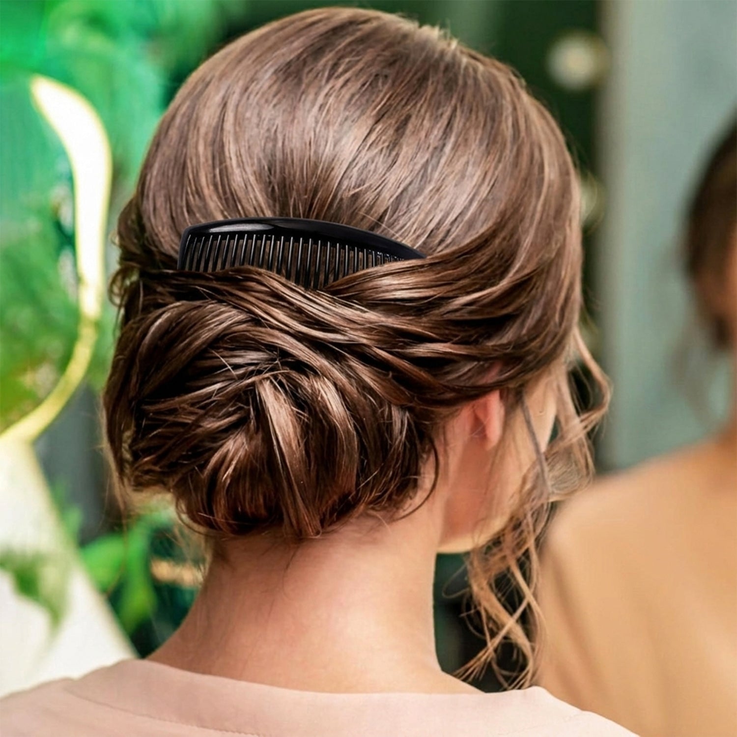 Plastic Hair Styling Side Comb Firm Grip for Updos & Buns - Detail View 7