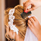 Plastic Hair Styling Side Comb Firm Grip for Updos & Buns - Detail View 8