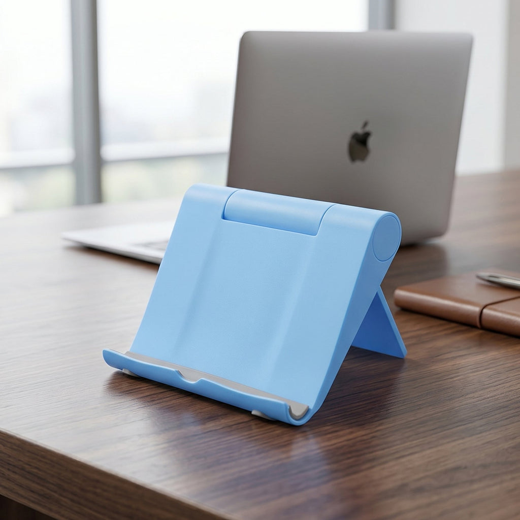 ALVENZA Mobile Phone Stand – Adjustable, Foldable & Portable for Desk Use