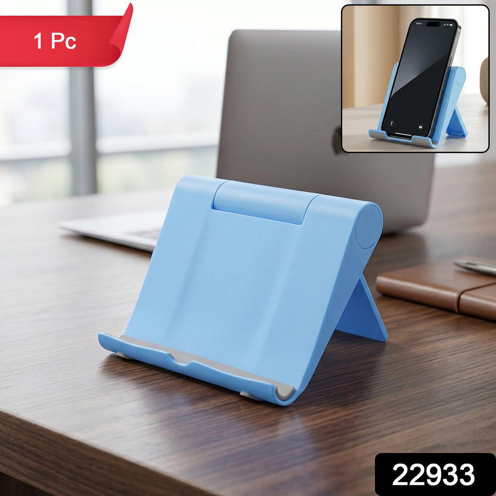 ALVENZA Mobile Phone Stand – Adjustable, Foldable & Portable for Desk Use