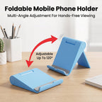 ALVENZA Mobile Phone Stand – Adjustable, Foldable & Portable for Desk Use