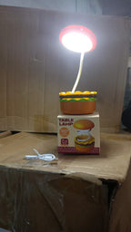 ALVENZA Burger LED Night Lamp – Folding & Rechargeable | Indo Glow