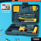 Hardware Tool Set 11 Pcs Multi-Functional Kit | BoltForce - Side View