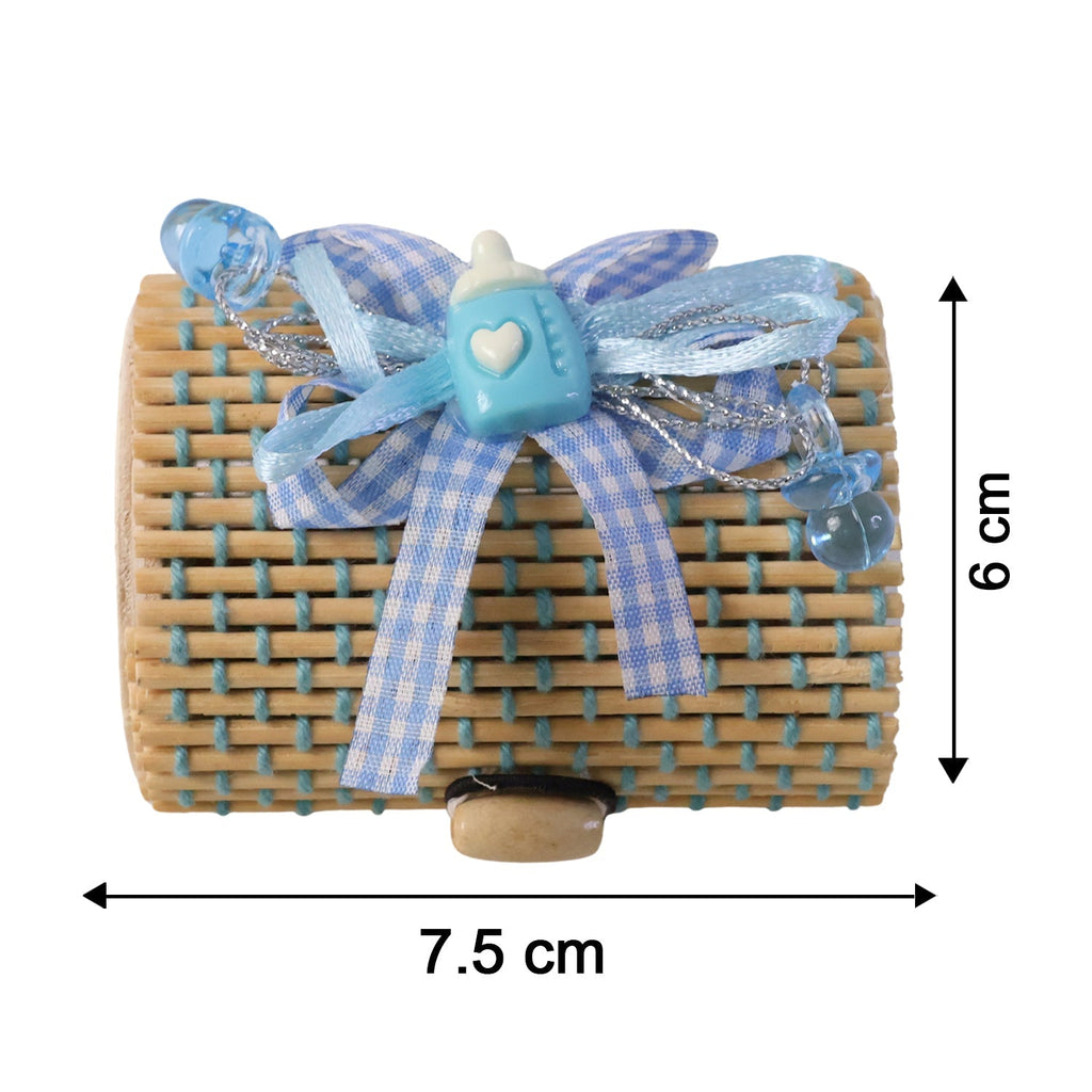 Mini Bamboo Gift Box Elegant Favor & Treat Container - Detail View 6