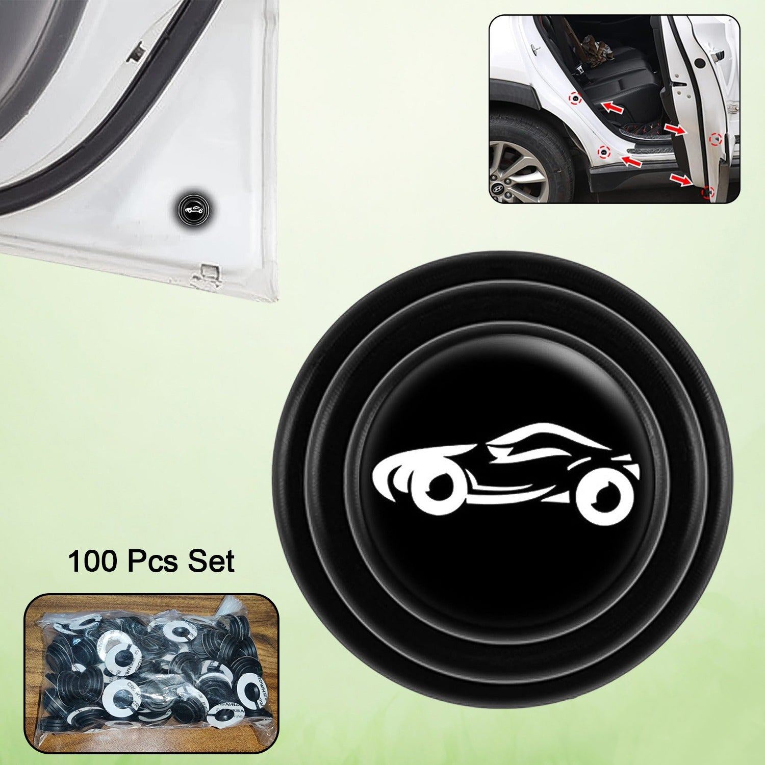 ALVENZA Car Door Protector – Shock Absorber Stickers (100 Pcs) | Velvet Wheels