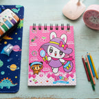 Kids Stationery Set 7-in-1 Cute Pink Gift Pack for Girls - Front View