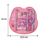 Kids Stationery Set 7-in-1 Cute Pink Gift Pack for Girls - Detail View 6