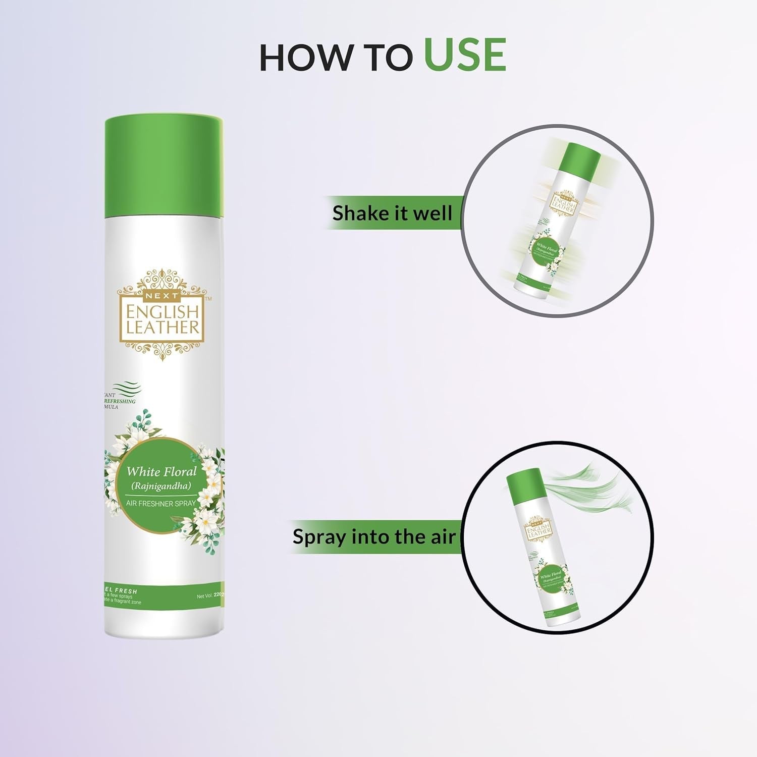 Rajnigandha Air Freshener Spray Long-lasting White Floral Fragrance - Detail View 7