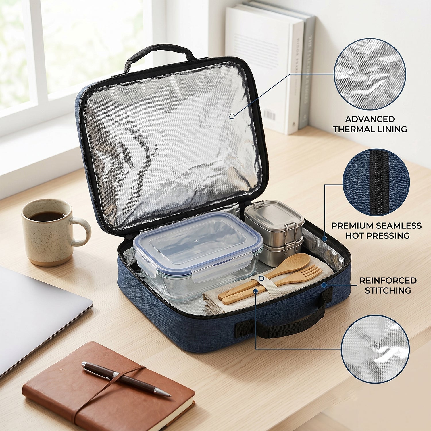 Multipurpose Travel Organizer Bag Compact & Lightweight Storage - Back View