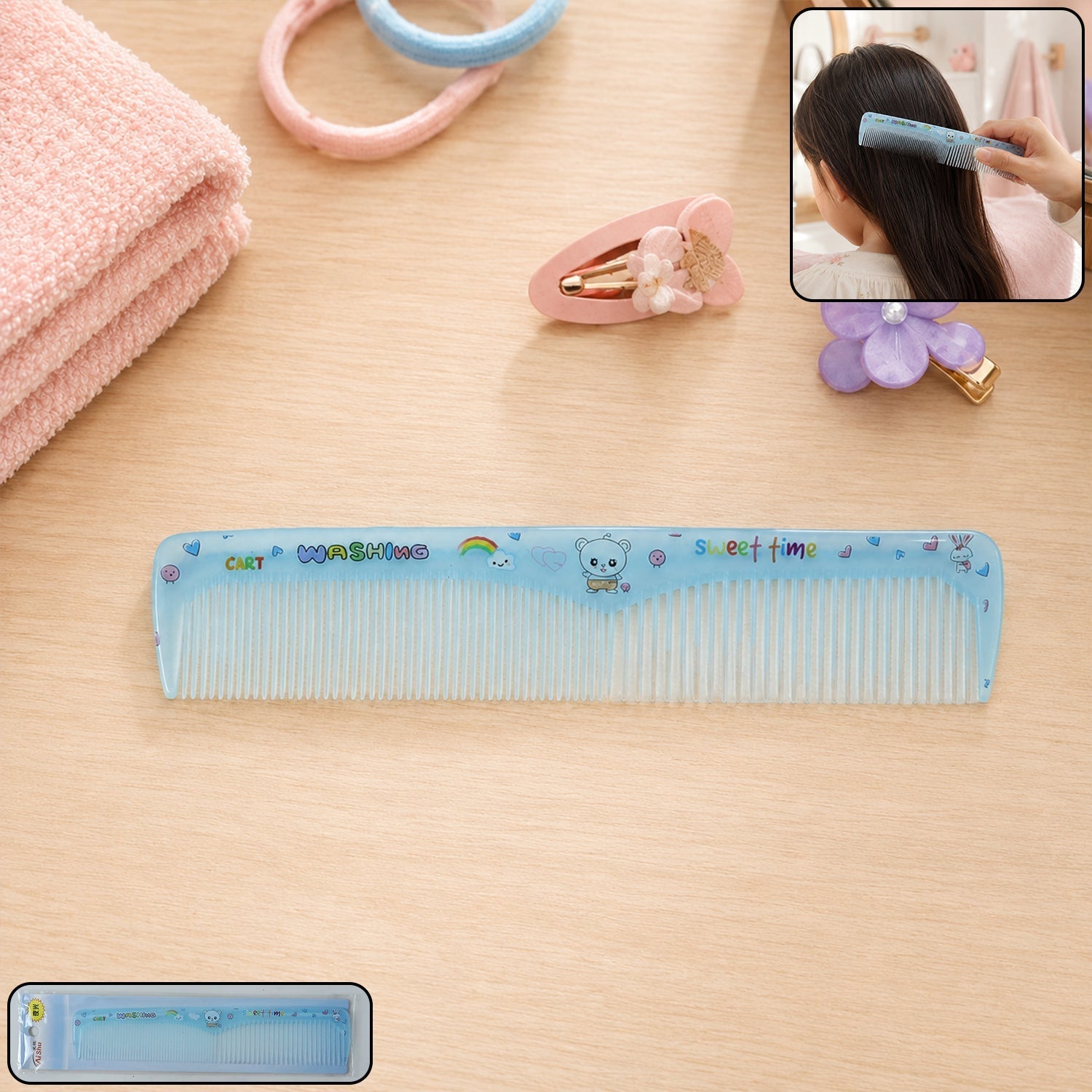 Anti-Static Hair Styling Comb Effortless Detangling & Frizz Control